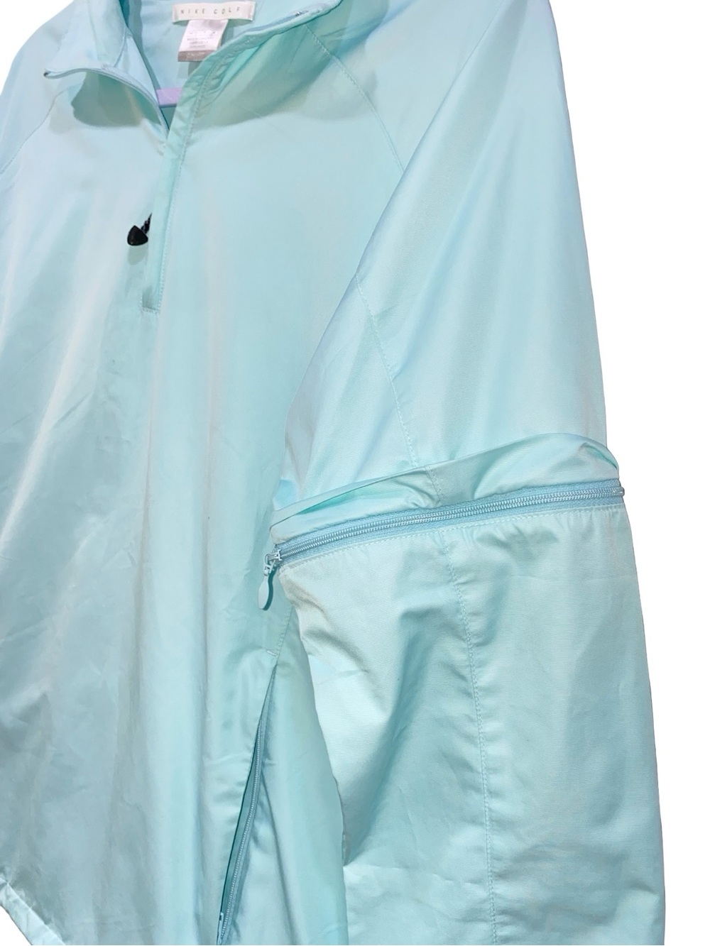 Nike Golf Women's Convertible 1/4 Zip Jacket Mint Teal Light Blue Size M - Picture 4 of 6